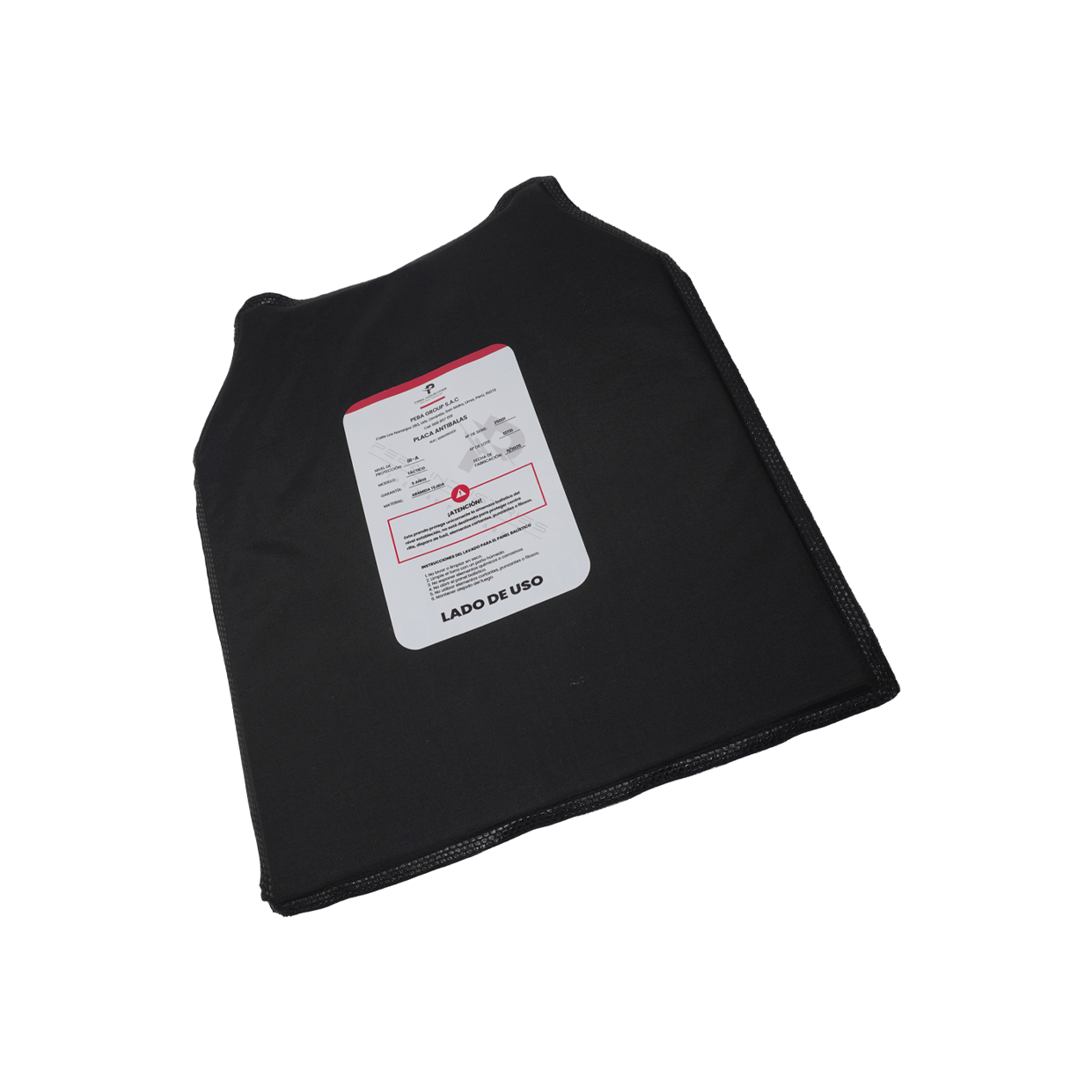 Placas Balísticas NIJ III-A con Corte SAPI Cut